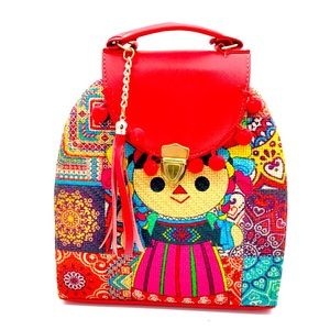 One of a kind stylish chiapaneco Jute  crossbody handbag